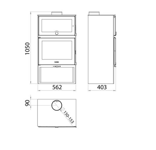 Kandallókályha Zamora 7,1 kW Eco Design