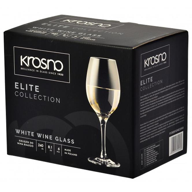 Pohár fehér borra Elite 240 ml 6 db