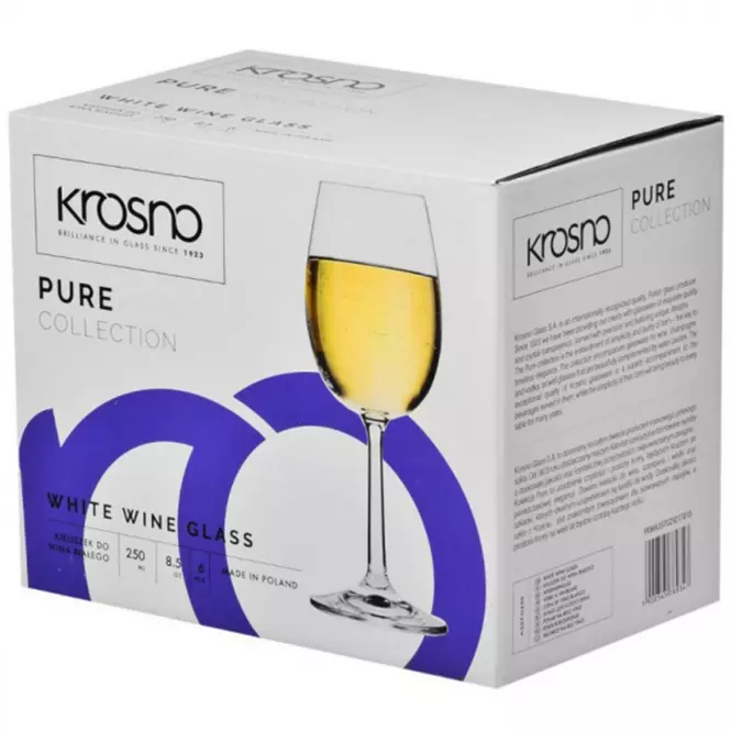 Pohár fehér borra Pure 6 db