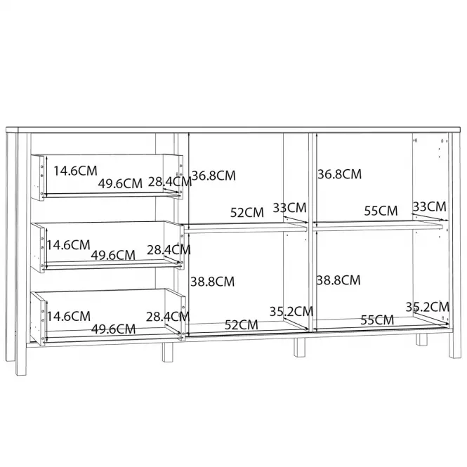 Komód Alanya JTNK233R-M635