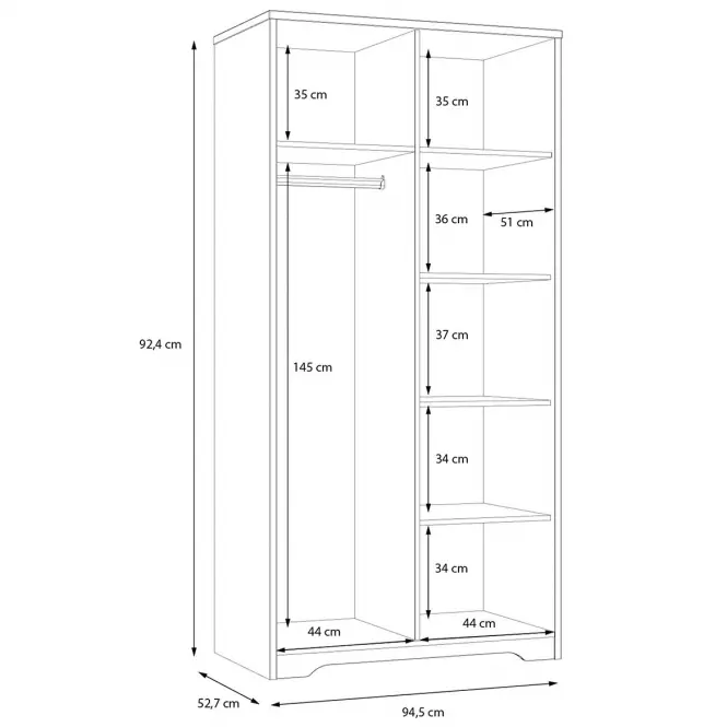 Szekrény Jodaki JDKS821-D89