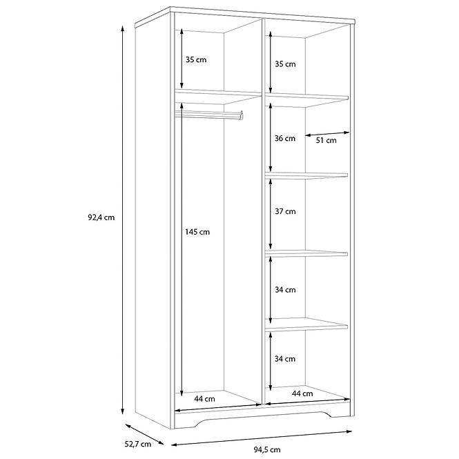 Szekrény Jodaki JDKS821-D89