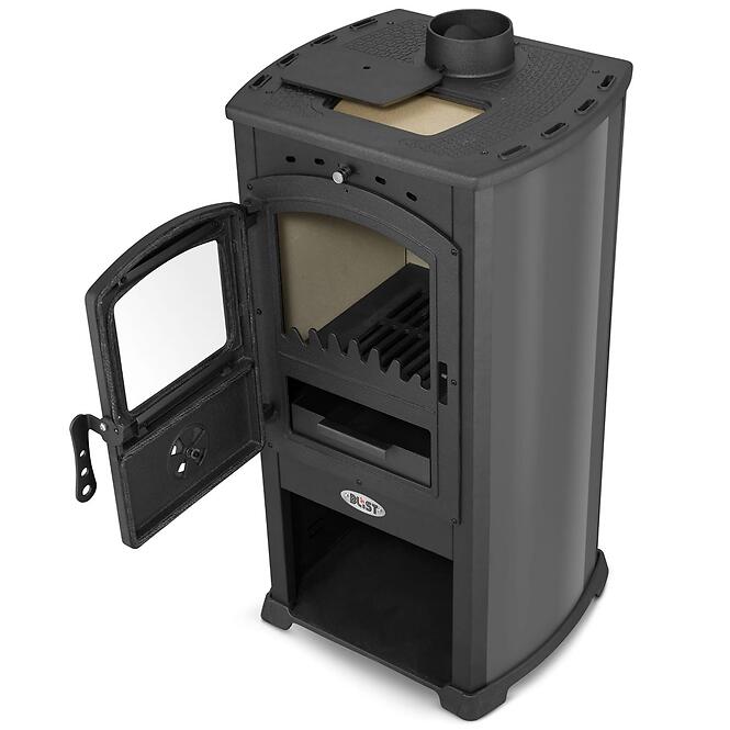 Kandalló kályha Modena fekete 7,3 kW,5