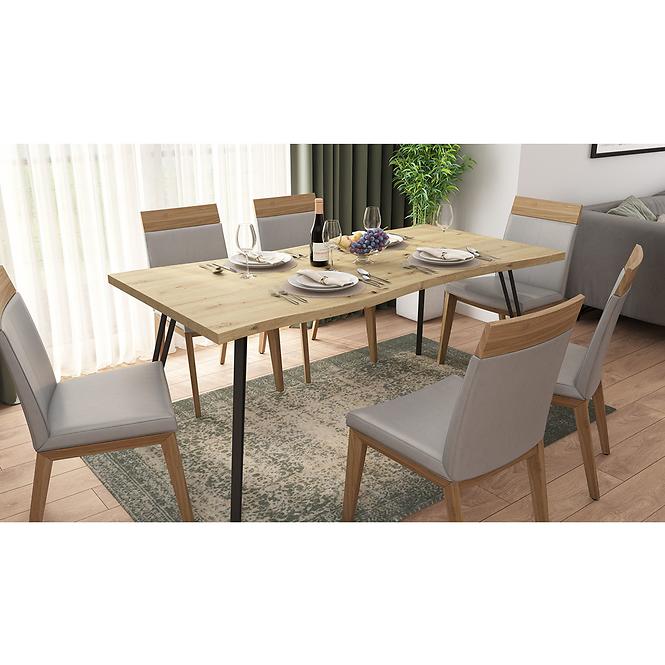Asztal Log TB 90x180 artisan/fekete,6