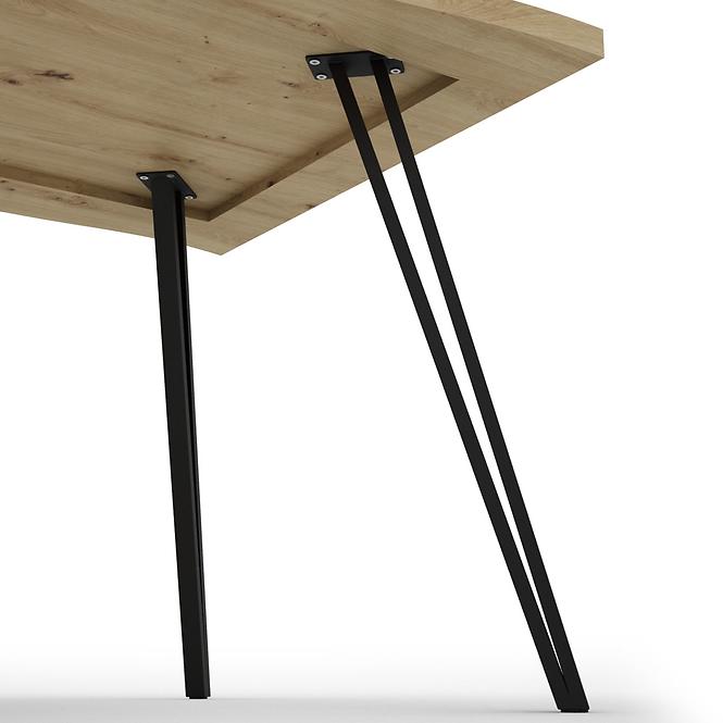 Asztal Log TB 90x160-200 artisan/fekete
