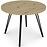 Asztal Log TB circle 100x100 artisan/fekete
