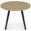 Asztal Log TB circle 100x100 artisan/fekete,2
