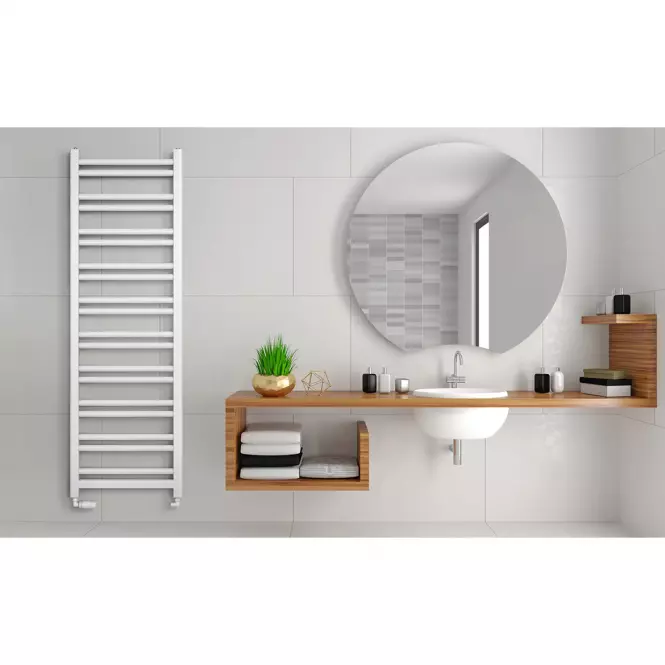 Fürdőszoba radiátor Łezka Retro ŁR 14/40 1280x440 mm fehér,3