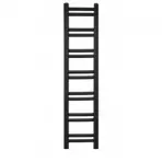 Fürdőszoba radiátor Łezka Retro ŁR 14/30 1280x300 mm fekete