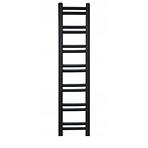 Fürdőszoba radiátor Łezka Retro ŁR 14/30 1280x300 mm fekete