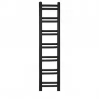 Fürdőszoba radiátor Łezka Retro ŁR 14/30 1280x300 mm fekete