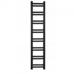 Fürdőszoba radiátor Łezka Retro ŁR 16/30 1450x300 mm fekete