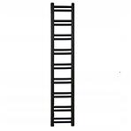 Fürdőszoba radiátor Łezka Retro ŁR 18/30 1650x300 mm fekete