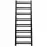 Fürdőszoba radiátor Łezka Retro ŁR 16/40 1450x440 mm fekete