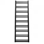 Fürdőszoba radiátor Łezka Retro ŁR 18/40 1640x440 mm fekete
