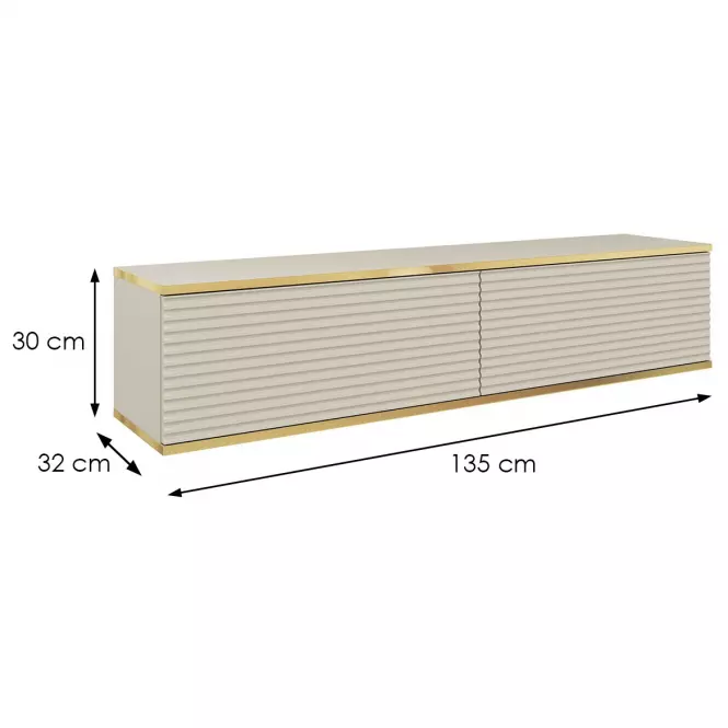 Szekrény RTV Oro 135 MDF bézs,2