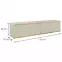 Szekrény RTV Oro 135 MDF bézs,2