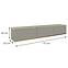 Szekrény RTV Oro 175 MDF szürke,2