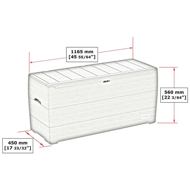 Kerti láda DURABOX 270 L barna,2