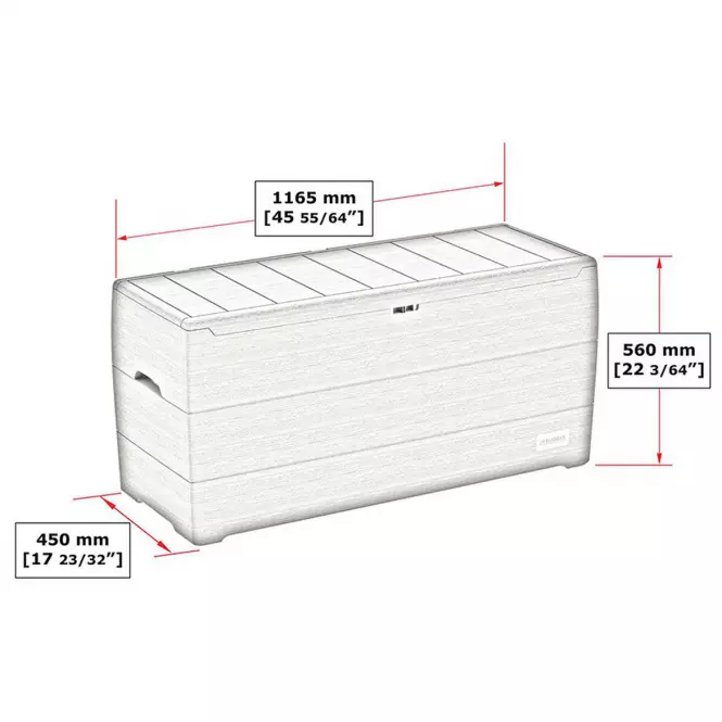Kerti láda DURABOX 270 L szürke,2