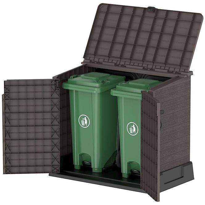 Kerti láda DURABOX 850 L barna,6