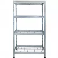 Fém tárolóállvány RIMS300 EB38 180x90x45 cm - 4 polc/300 kg
