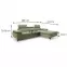 Sarokgarnitúra szett Belt P Element 11,5