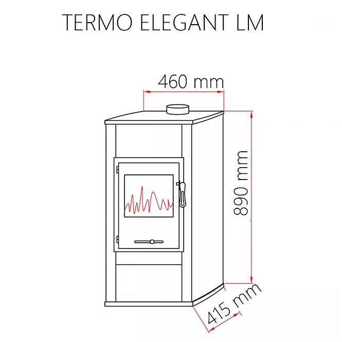 Kandallókályha Termo Elegant LM bézs