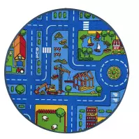 Szőnyeg Kids City 0,8/0,8 kerek kék