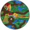 Szőnyeg Kids Duoplay 1,0/1,0 kerek szürke,3
