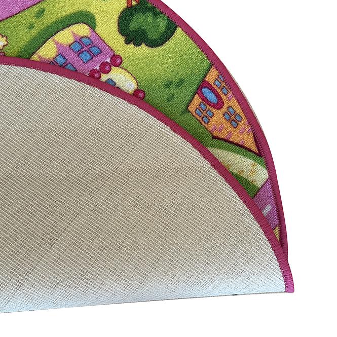 Szőnyeg Kids Funfair 1,0/1,0 kerek rózsaszín