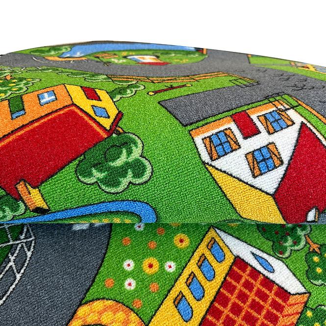 Szőnyeg Kids Metropolis 1,33/1,33 kerek szürke