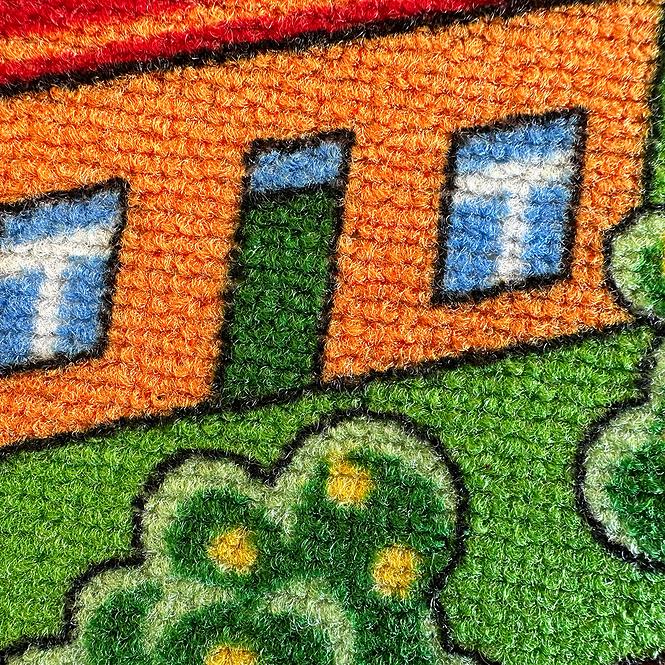 Szőnyeg Kids Metropolis 1,33/1,33 kerek szürke