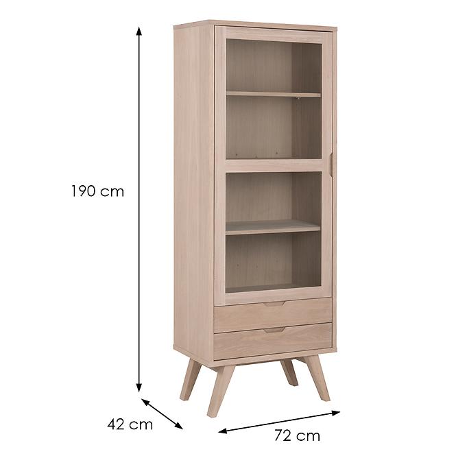 Vitrin 2 Simple fehér tölgy,2