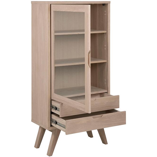 Vitrin 3 Simple fehér tölgy
