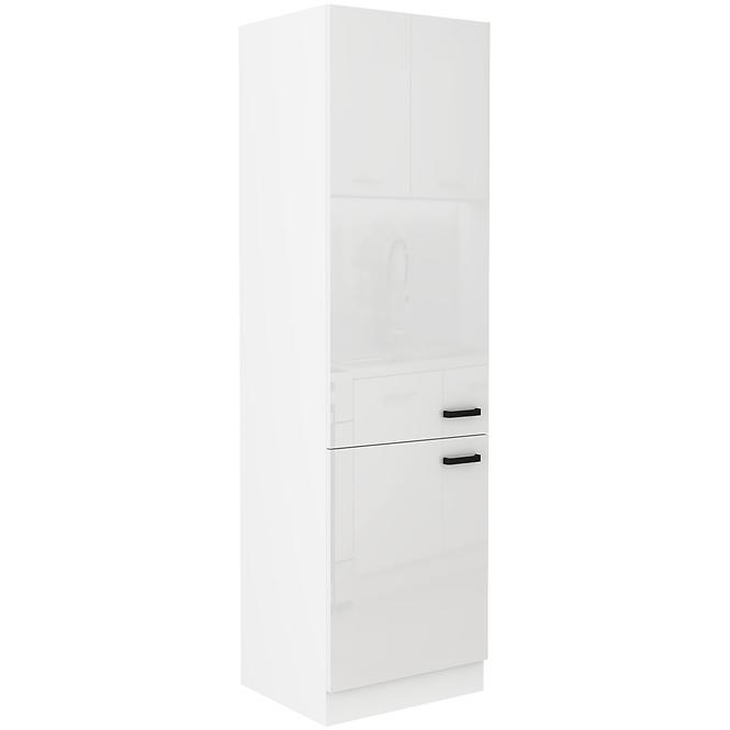 Konyhaszekrény MIA fényes fehér/fehér 60dk-210 2f