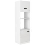 Konyhaszekrény MIA fényes fehér/fehér 60dpm-210 2f