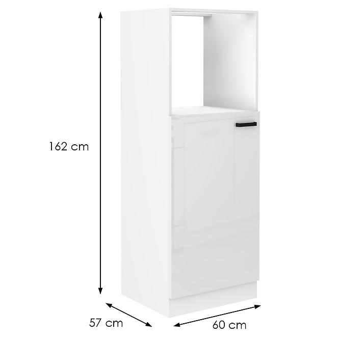 Konyhaszekrény MIA fényes fehér/fehér 60dkpl-162 1f bb