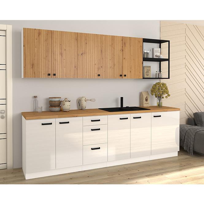 Konyhaszekrény MIA tölgy artisan/fehér 60 nagu-36 1f