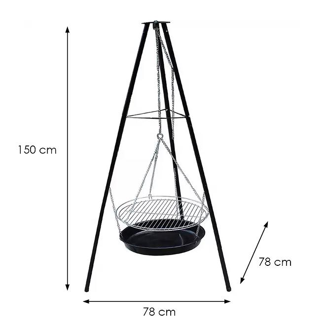 Háromlábú grill ⌀ 46 cm