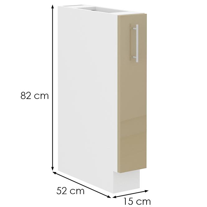 Konyhaszekrény Lara 15D cargo bb MDF cappucino,2