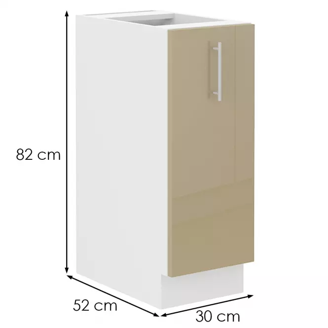 Konyhaszekrény Lara 30D cargo bb MDF cappucino