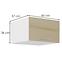 Konyhaszekrény Lara 60 NAGU-36 1F MDF cappucino,2