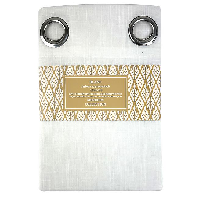 Sötétítő karikán Blanc 135x250 fehér Merkury Home