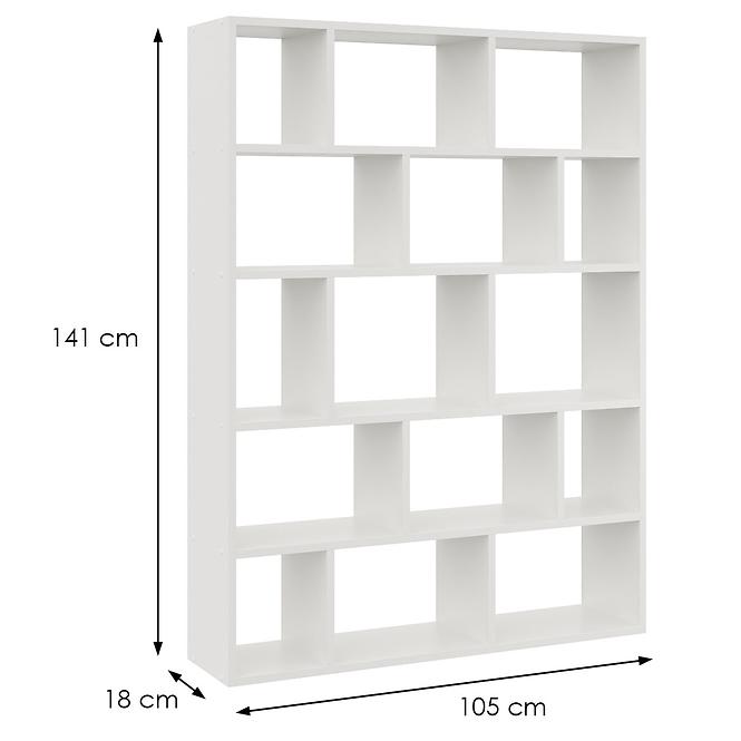 Könyvespolcok – könyvszekrény 50 fehér