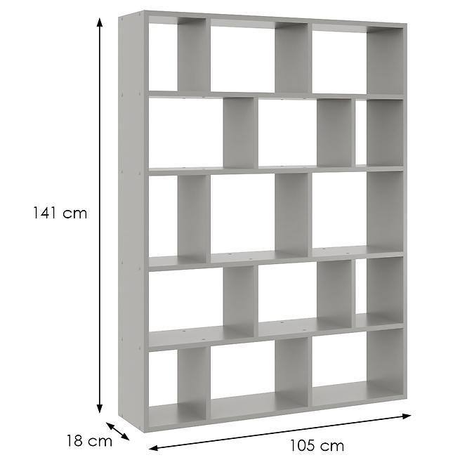 Könyvespolcok – könyvszekrény 50 szürke