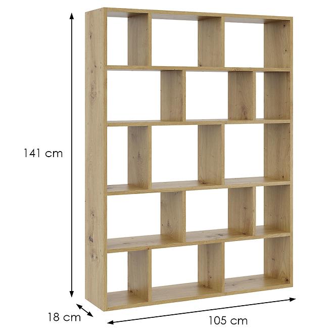 Könyvespolcok – könyvszekrény 50 tölgy artisan,3