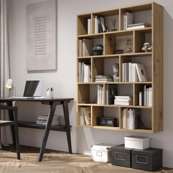Könyvespolcok – könyvszekrény 50 tölgy artisan,2