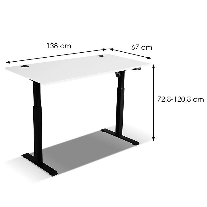 Íróasztal Malta világos szürke típus 151 (munkalap 28 mm)