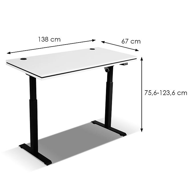 Íróasztal Malta világos szürke típus 161 (munkalap 56 mm)